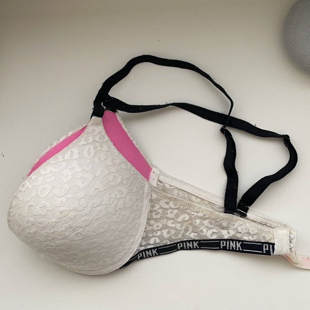 Pink bra